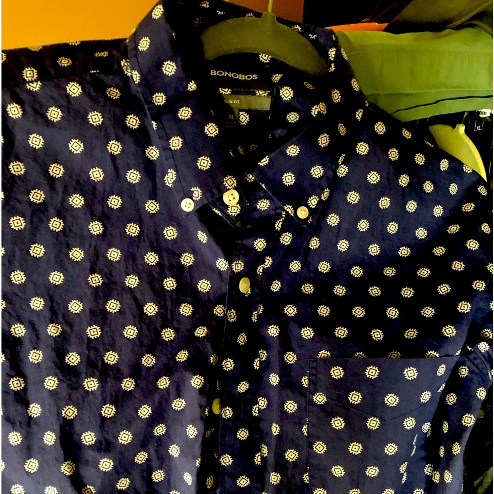 Bonobos print button down shirt.